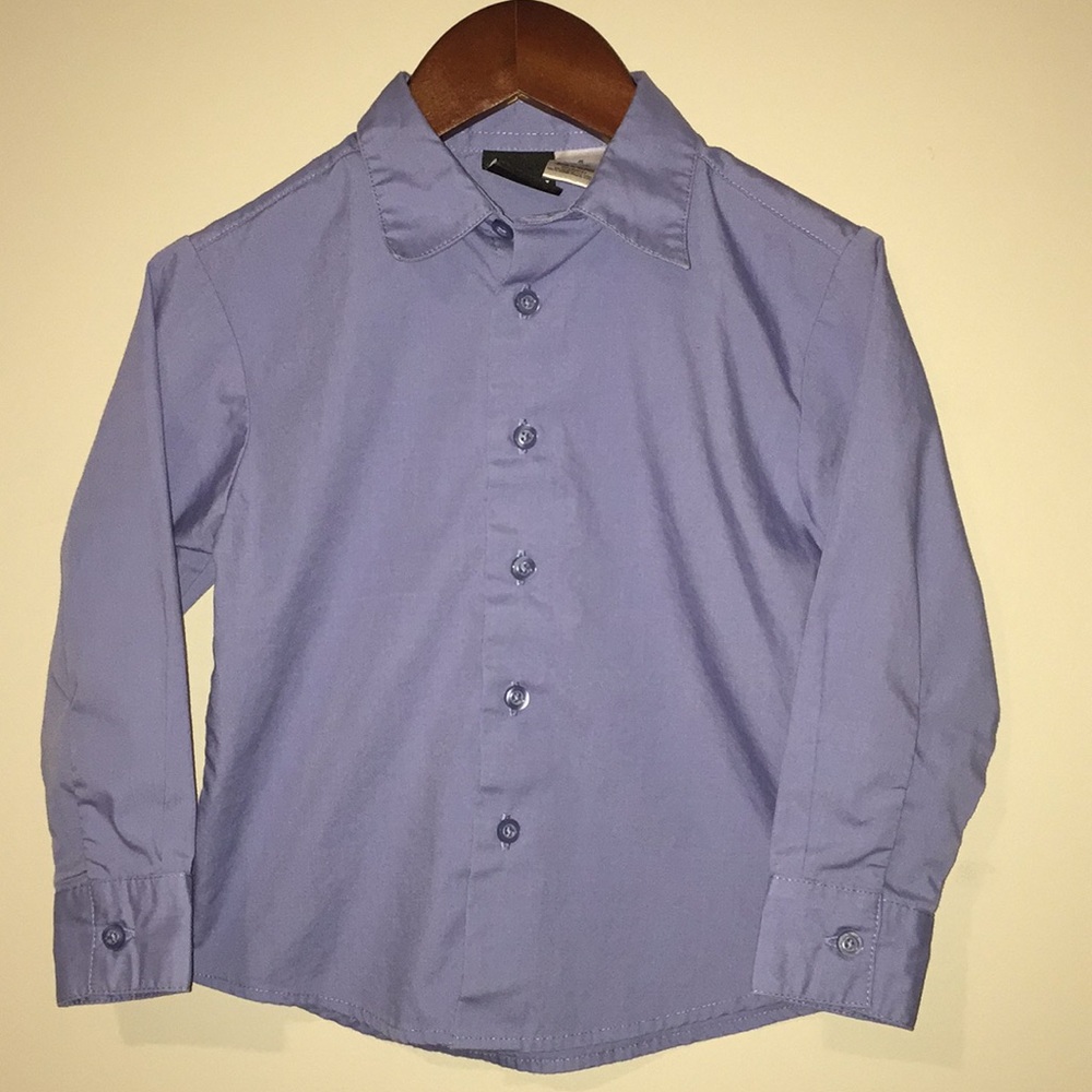 TFW Toddler Boy Blue Dress Shirt Size 4T-5T